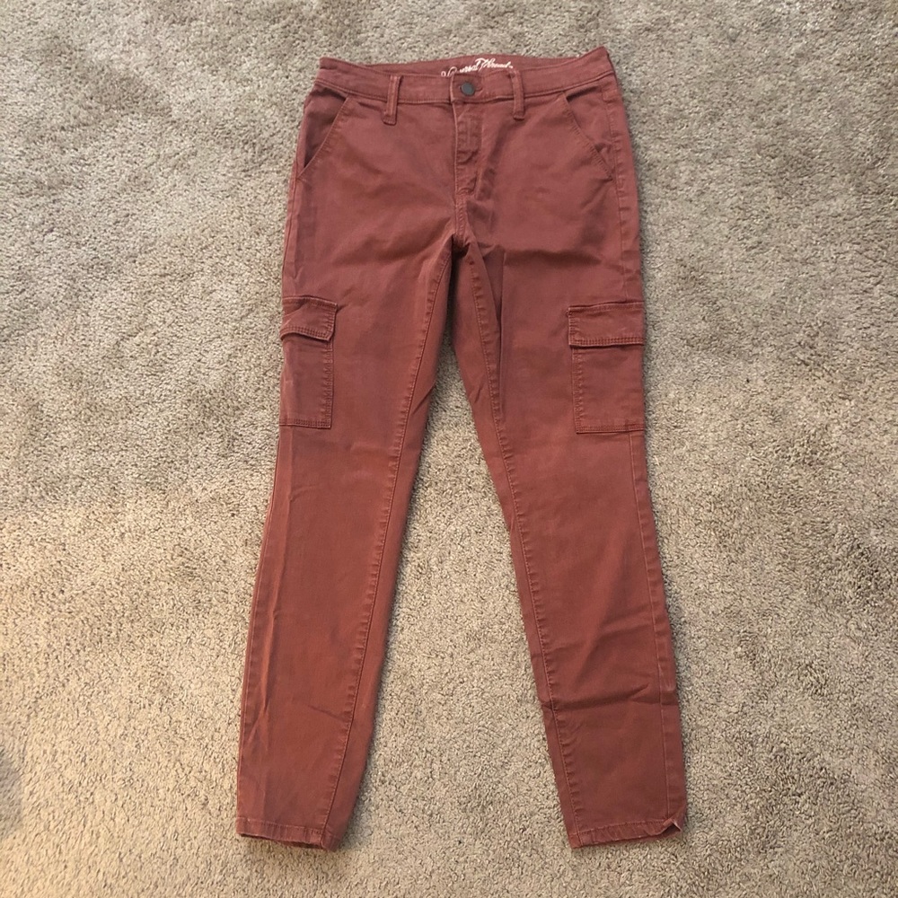 Cargo burnt orange jeans